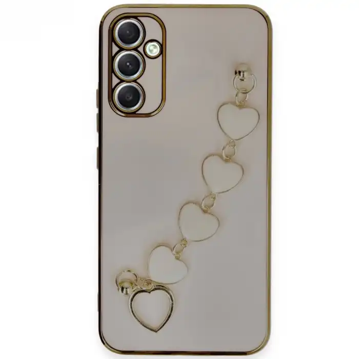 Samsung Galaxy A34 5g Kılıf Esila Silikon - Pudra