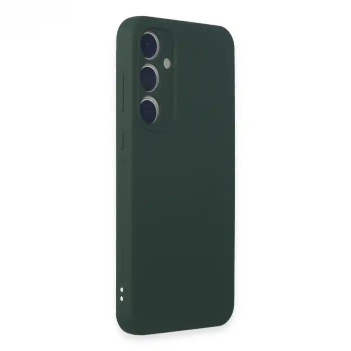 Samsung Galaxy A35 5g Kılıf First Silikon - Koyu Yeşil