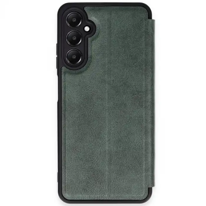 Samsung Galaxy A35 5g Kılıf Flip Cover - Koyu Yeşil