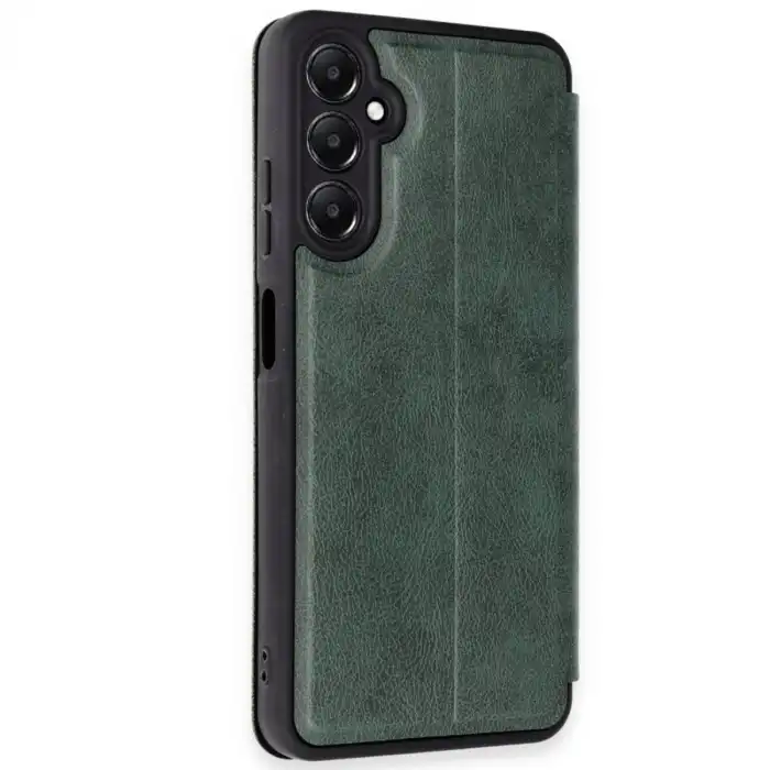 Samsung Galaxy A35 5g Kılıf Flip Cover - Koyu Yeşil