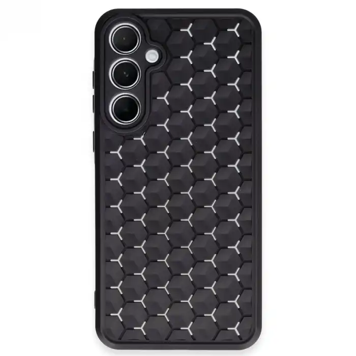 Samsung Galaxy A35 5g Kılıf Petek Silikon Kapak - Siyah