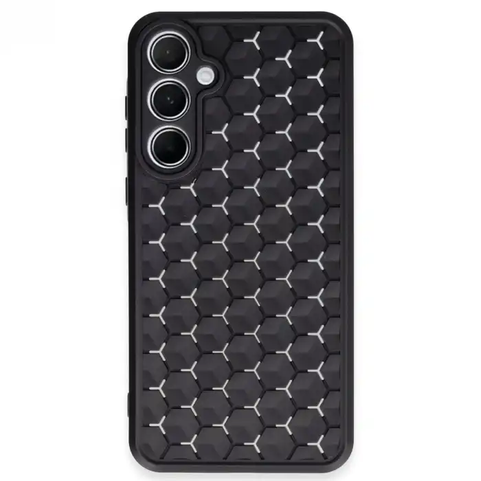 Samsung Galaxy A35 5g Kılıf Petek Silikon Kapak - Siyah