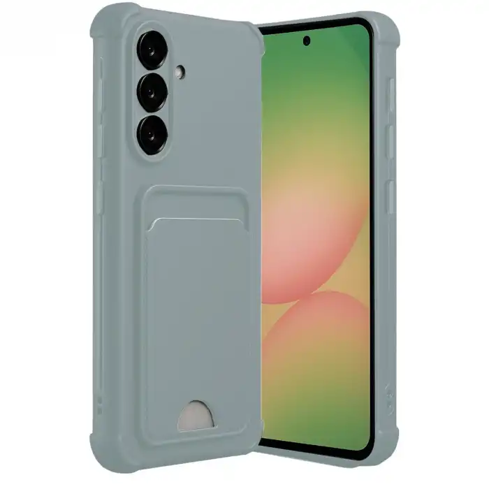 Samsung Galaxy A36 Kılıf Kelvin Kartvizitli Silikon - Açık Yeşil