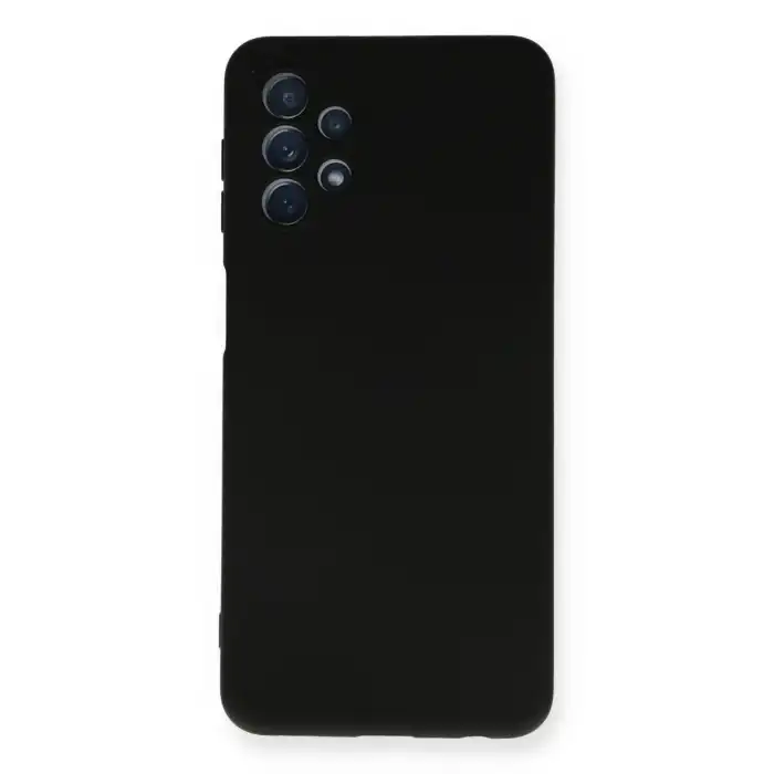 Samsung Galaxy A52 Kılıf Nano İçi Kadife Silikon - Siyah