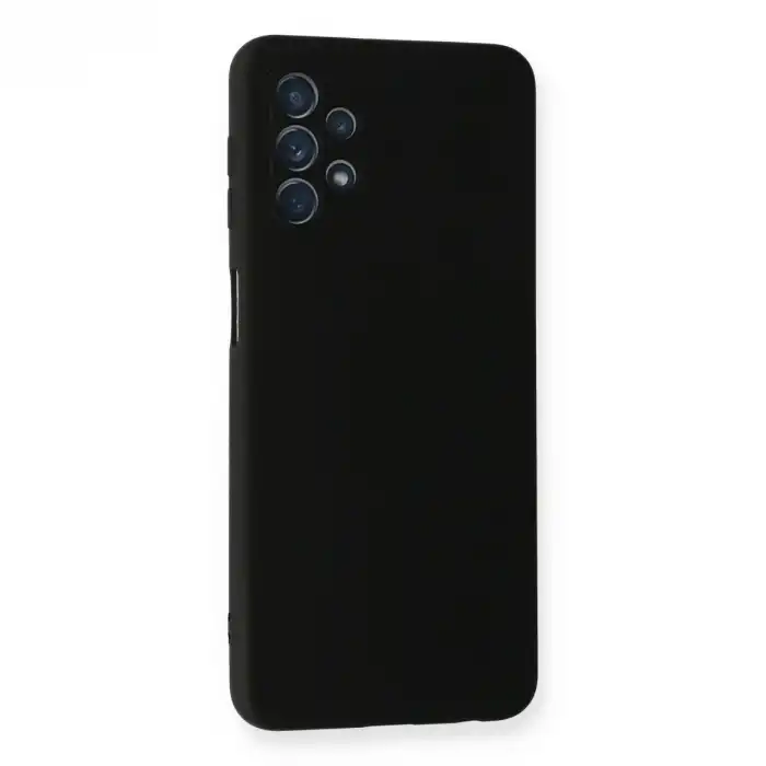 Samsung Galaxy A52 Kılıf Nano İçi Kadife Silikon - Siyah