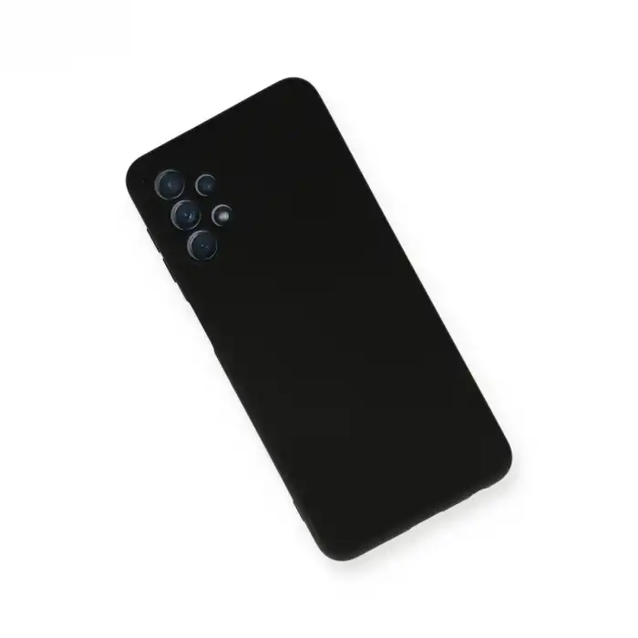 Samsung Galaxy A52 Kılıf Nano İçi Kadife Silikon - Siyah