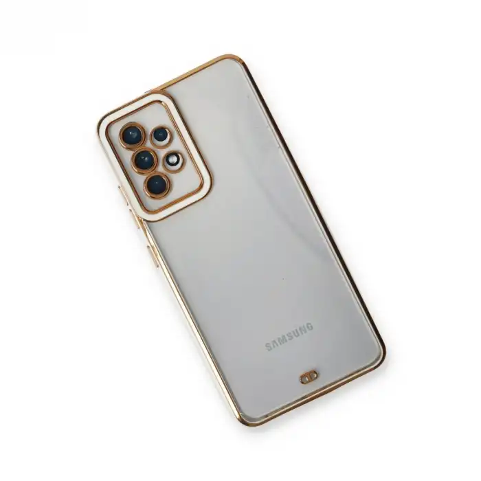 Samsung Galaxy A53 5g Kılıf Liva Lens Silikon - Beyaz