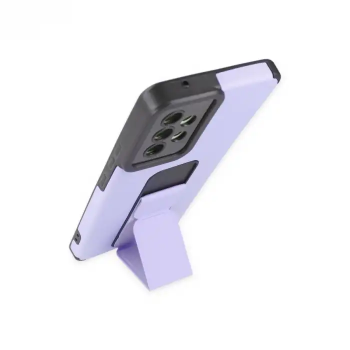 Samsung Galaxy A53 5g Kılıf Mega Standlı Silikon - Lila
