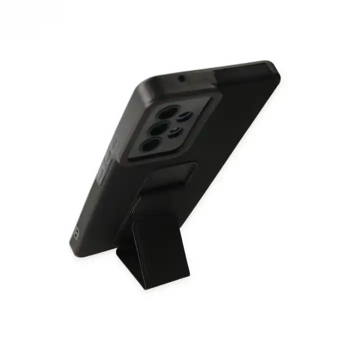 Samsung Galaxy A53 5g Kılıf Mega Standlı Silikon - Siyah