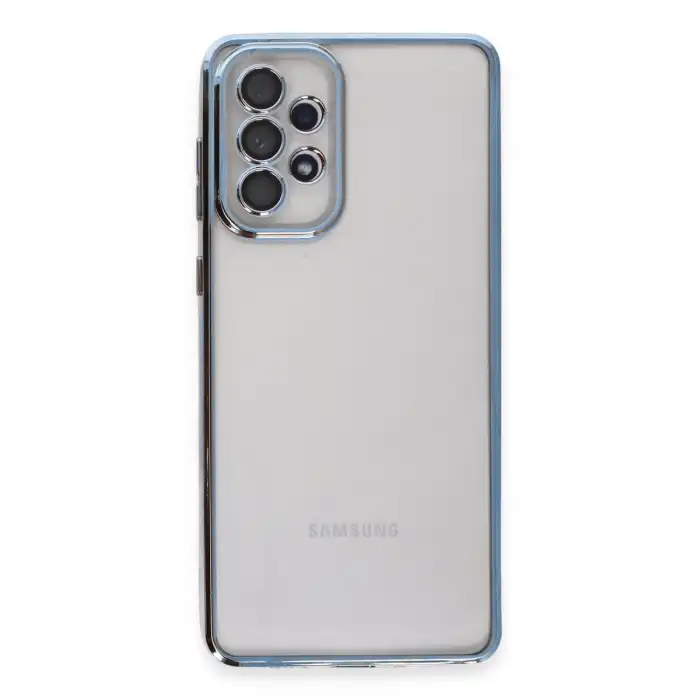 Samsung Galaxy A53 5g Kılıf Razer Lensli Silikon - Açık Mavi