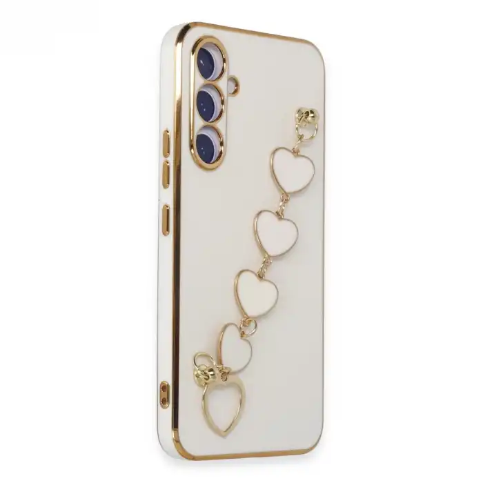 Samsung Galaxy A54 5g Kılıf Esila Silikon - Beyaz