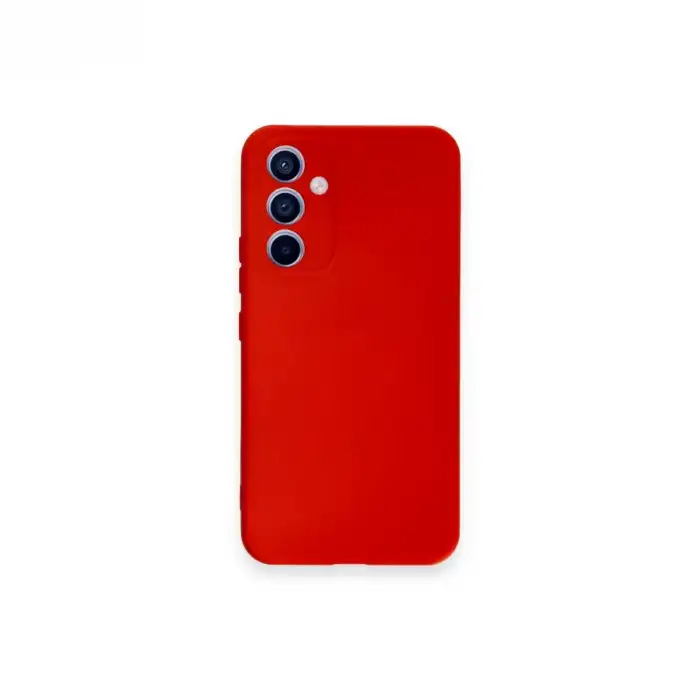 Samsung Galaxy A54 5g Kılıf Nano İçi Kadife Silikon - Kırmızı