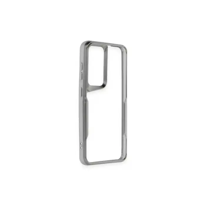 Samsung Galaxy A55 5g Kılıf Boyi Silikon Kapak - Gümüş