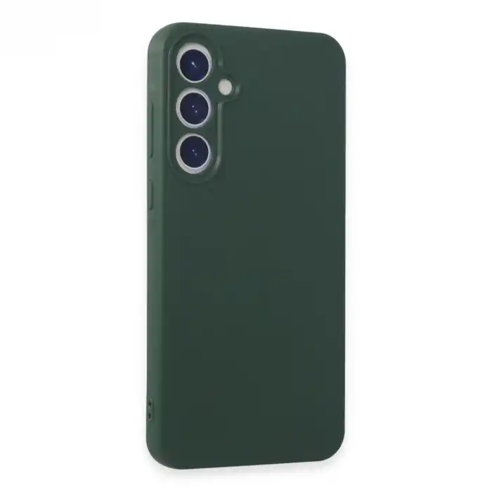 Samsung Galaxy A55 5g Kılıf First Silikon - Koyu Yeşil
