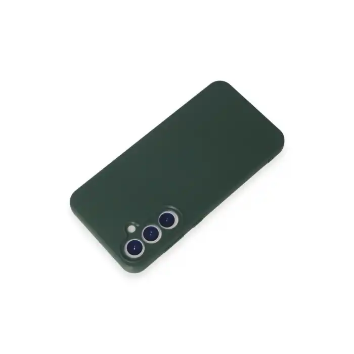 Samsung Galaxy A55 5g Kılıf First Silikon - Koyu Yeşil
