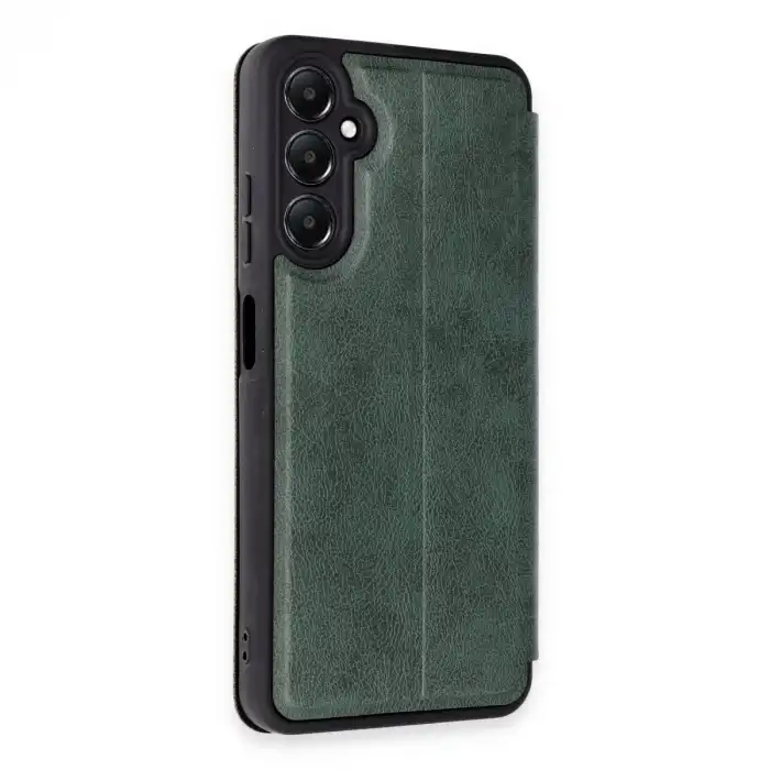 Samsung Galaxy A55 5g Kılıf Flip Cover - Koyu Yeşil