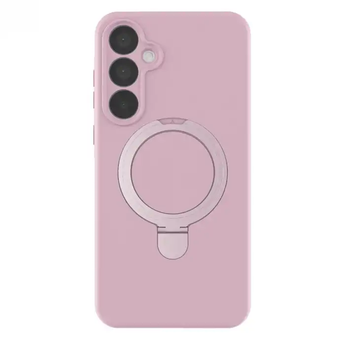 Samsung Galaxy A55 5g Regal Magsafe Standlı Kapak - Açık Pembe