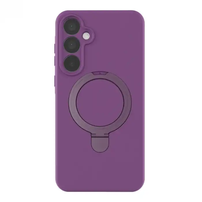 Samsung Galaxy A55 5g Regal Magsafe Standlı Kapak - Derin Mor