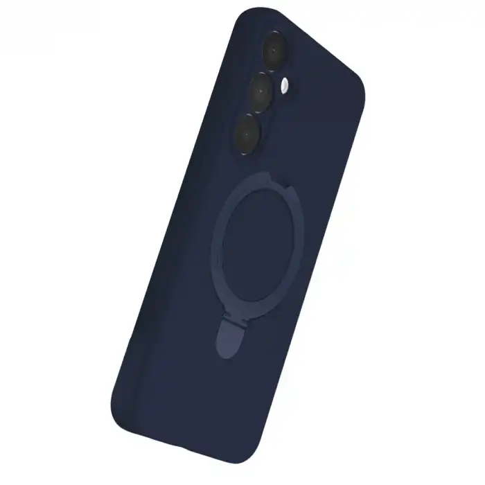 Samsung Galaxy A55 5g Regal Magsafe Standlı Kapak - Lacivert