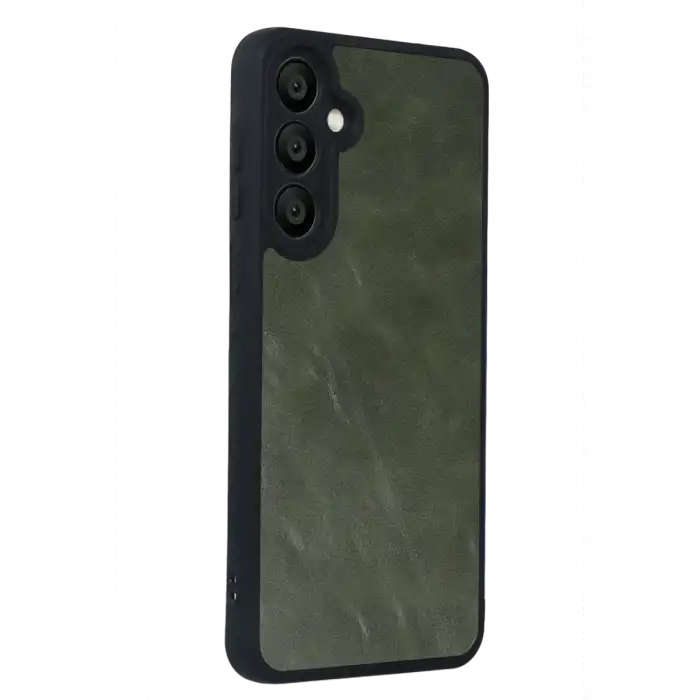 Samsung Galaxy A57 5g Aras Deri Kapak - Yeşil