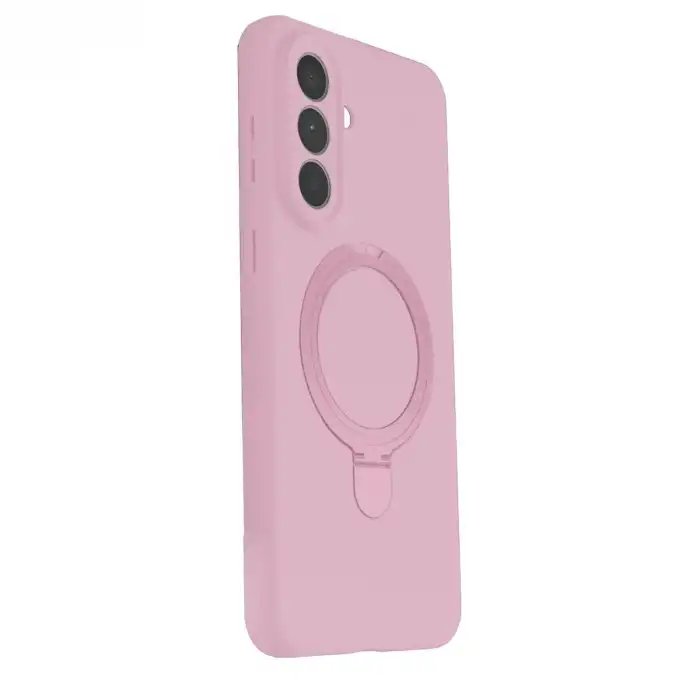 Samsung Galaxy A57 5g Regal Magsafe Standlı Kapak - Açık Pembe