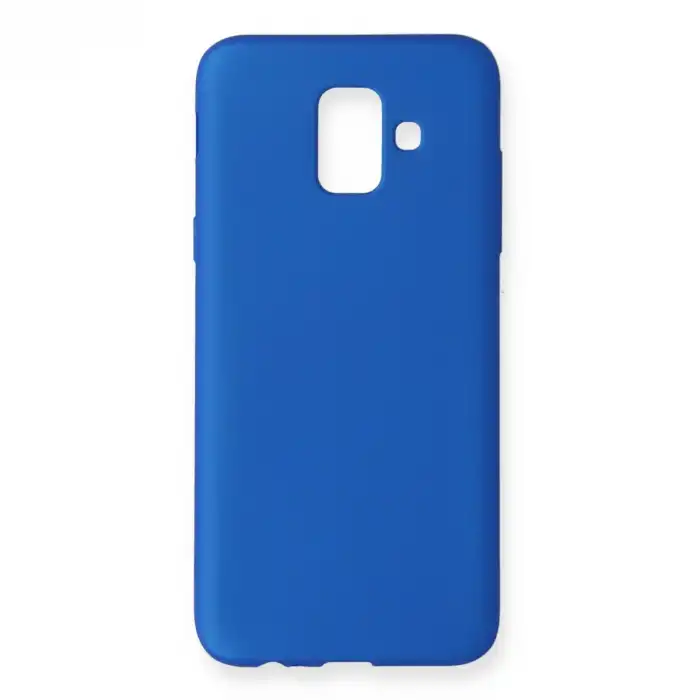 Samsung Galaxy A6 2018 Kılıf First Silikon - Mavi