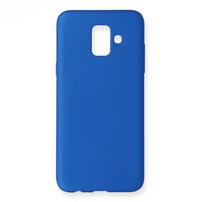 Samsung Galaxy A6 2018 Kılıf First Silikon - Mavi