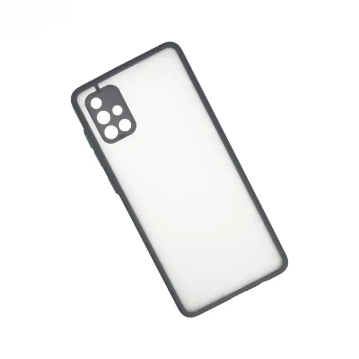 Samsung Galaxy A71 Kılıf Montreal Silikon Kapak - Gri