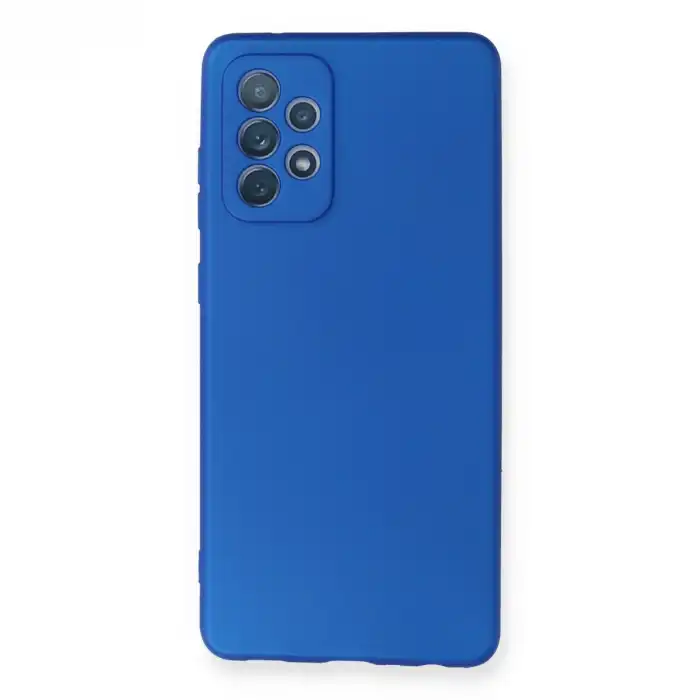 Samsung Galaxy A72 Kılıf First Silikon - Mavi