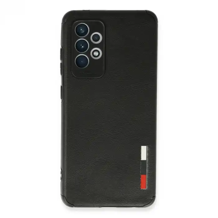 Samsung Galaxy A72 Kılıf Loop Deri Silikon - Siyah