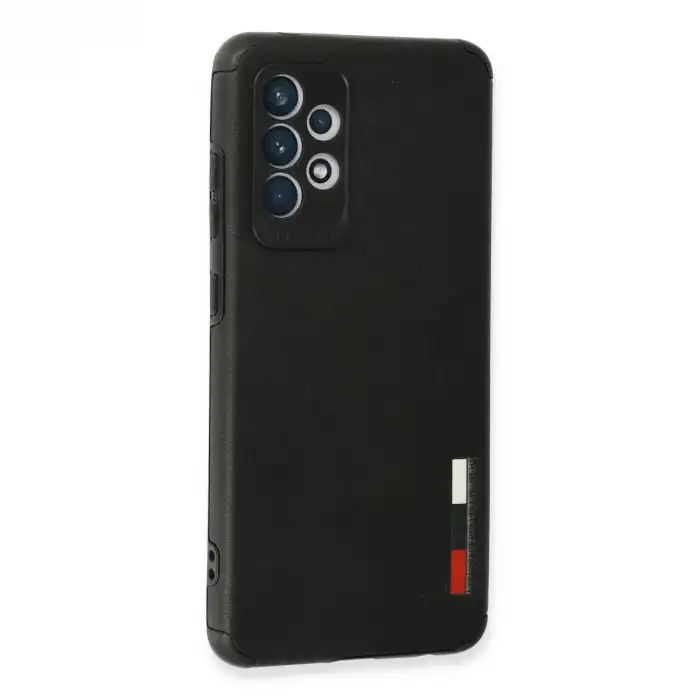 Samsung Galaxy A72 Kılıf Loop Deri Silikon - Siyah