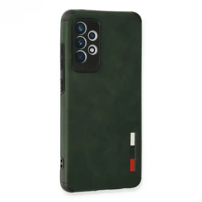 Samsung Galaxy A72 Kılıf Loop Deri Silikon - Yeşil