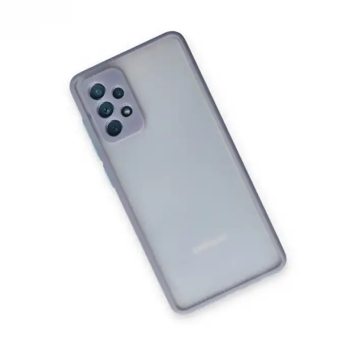 Samsung Galaxy A72 Kılıf Montreal Silikon Kapak - Gri