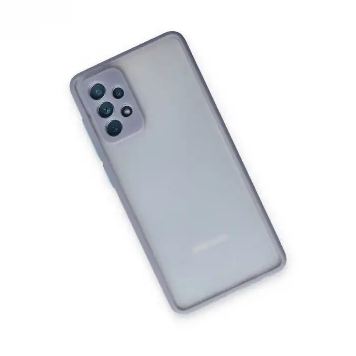 Samsung Galaxy A72 Kılıf Montreal Silikon Kapak - Gri