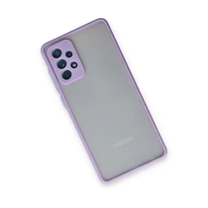 Samsung Galaxy A72 Kılıf Montreal Silikon Kapak - Mor