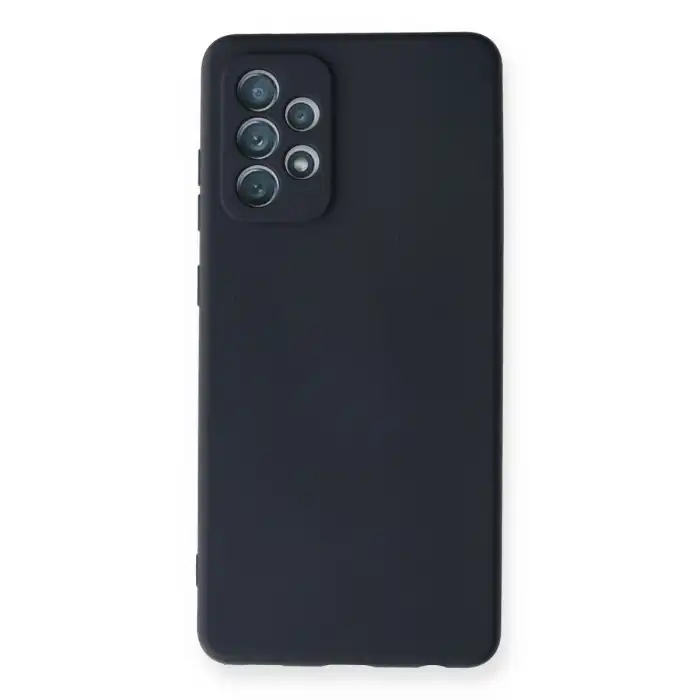 Samsung Galaxy A72 Kılıf Nano İçi Kadife Silikon - Lacivert