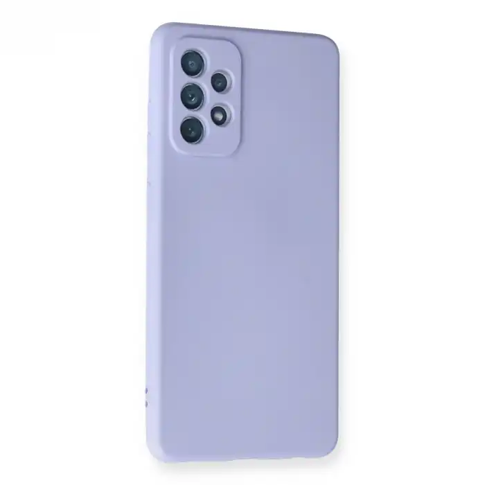 Samsung Galaxy A72 Kılıf Nano İçi Kadife Silikon - Lila