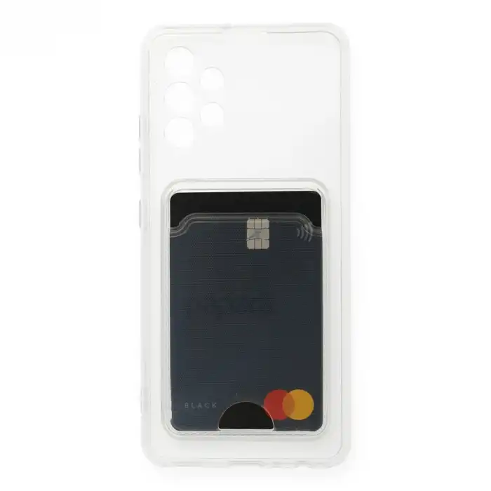 Samsung Galaxy A73 5g Kılıf Kart Şeffaf Silikon - Şeffaf