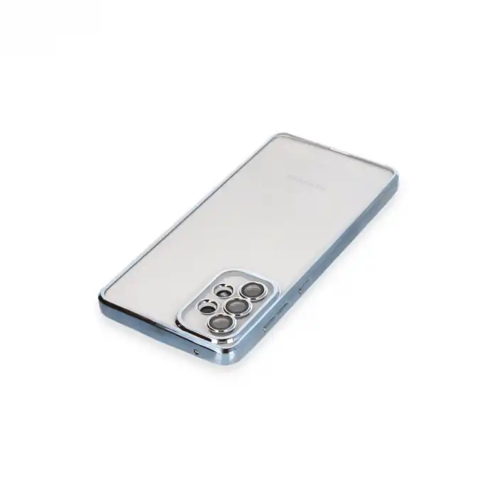 Samsung Galaxy A73 5g Kılıf Razer Lensli Silikon - Açık Mavi