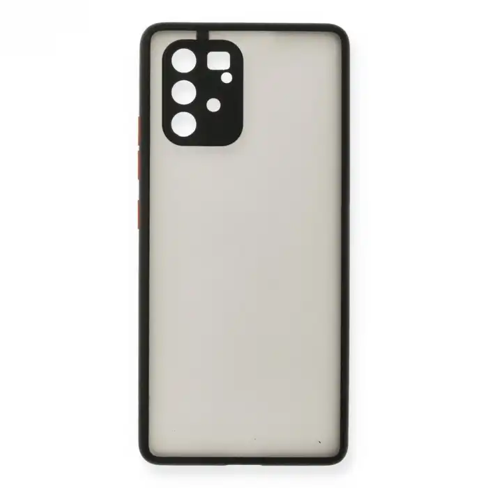 Samsung Galaxy A91 / S10 Lite Kılıf Montreal Silikon Kapak - Siyah