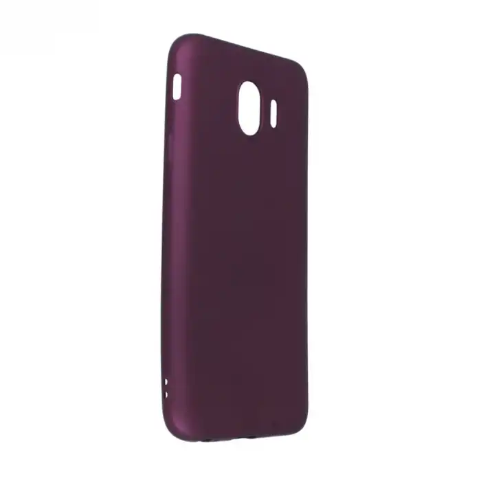 Samsung Galaxy J4 Kılıf First Silikon - Mürdüm