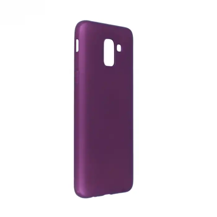 Samsung Galaxy J6 Kılıf First Silikon - Mürdüm