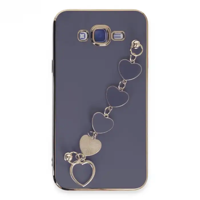 Samsung Galaxy J7 Kılıf Esila Silikon - Gri