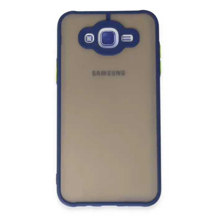 Samsung Galaxy J7 Kılıf Montreal Silikon Kapak - Lacivert