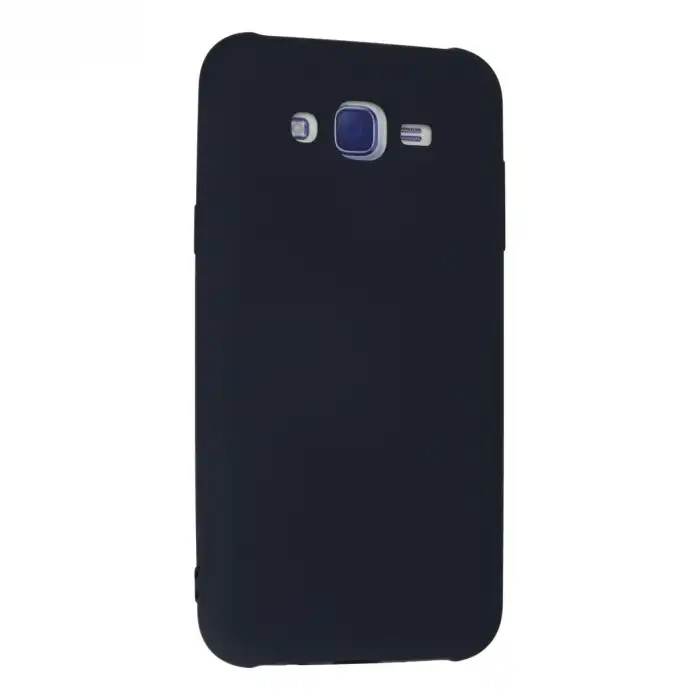 Samsung Galaxy J7 Kılıf Nano İçi Kadife Silikon - Lacivert