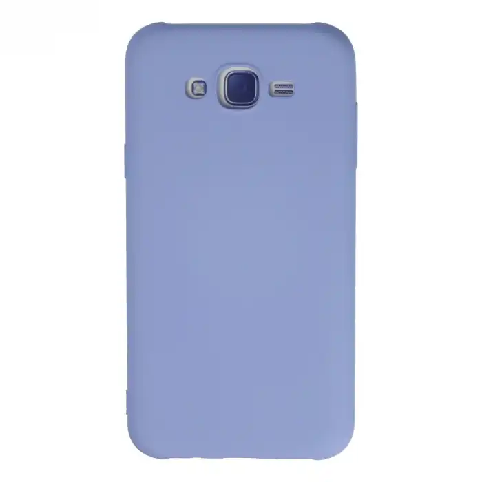 Samsung Galaxy J7 Kılıf Nano İçi Kadife Silikon - Lila