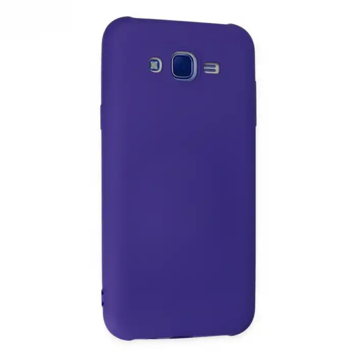 Samsung Galaxy J7 Kılıf Nano İçi Kadife Silikon - Mor