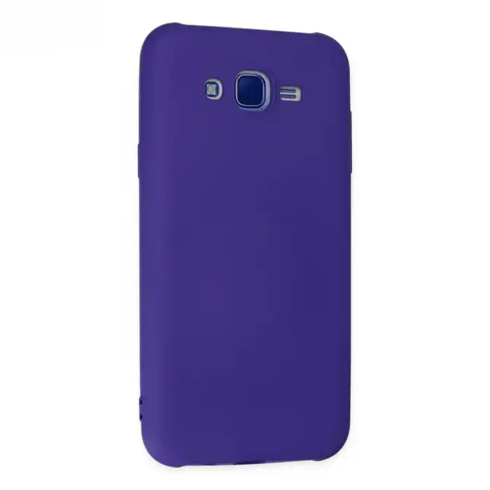 Samsung Galaxy J7 Kılıf Nano İçi Kadife Silikon - Mor