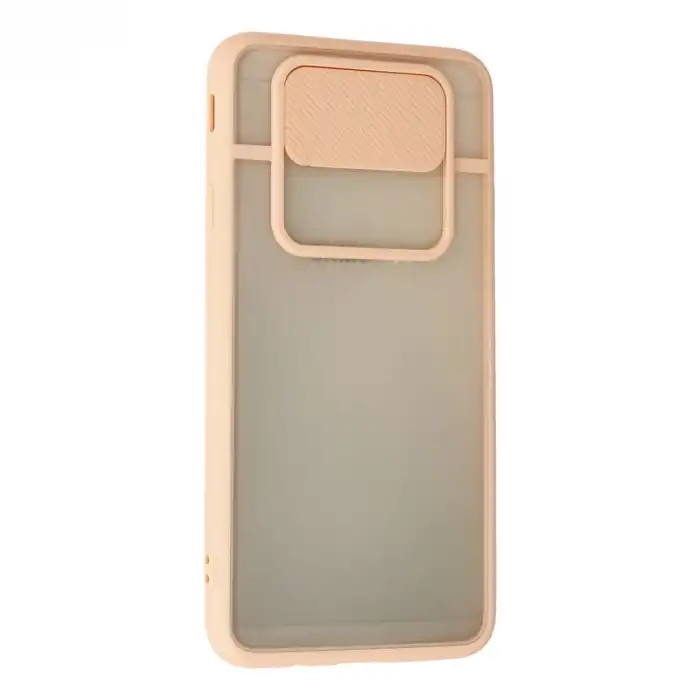 Samsung Galaxy J7 Prime Kılıf Palm Buzlu Kamera Sürgülü Silikon - Pembe