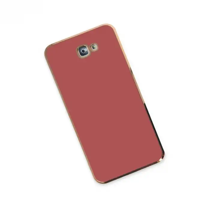 Samsung Galaxy J7 Prime Kılıf Volet Silikon - Kırmızı